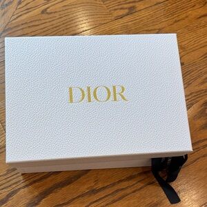 Dior White Box with Gold Logo